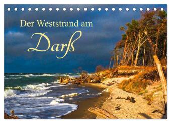 Naptár/Határidőnapló Der Weststrand am Darß (Tischkalender 2027 DIN A5 quer), CALVENDO Monatskalender Calvendo