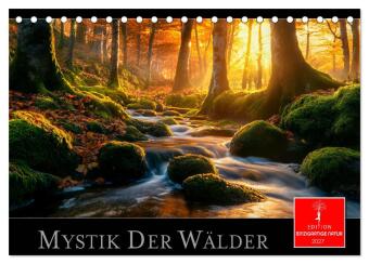 Naptár/Határidőnapló Mystik der Wälder (Tischkalender 2027 DIN A5 quer), CALVENDO Monatskalender Calvendo