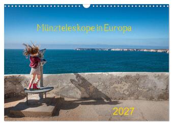 Naptár/Határidőnapló Münzteleskope in Europa (Wandkalender 2027 DIN A3 quer), CALVENDO Monatskalender Calvendo
