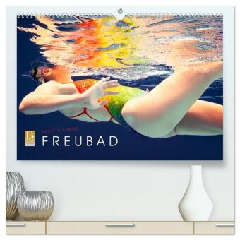 Naptár/Határidőnapló FREUBAD (hochwertiger Premium Wandkalender 2027 DIN A2 quer), Kunstdruck in Hochglanz Calvendo