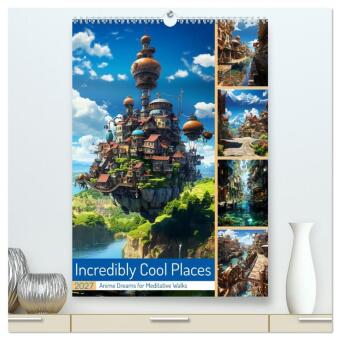 Kalender/agenda Incredibly Cool Places (High Quality Premium Wall Calendar 2027 DIN A2 portrait),CALVENDO 12 Month Wall Calendar Calvendo