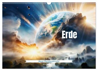 Kalender/agenda Erde - Blauer Überlebenskünstler (Wandkalender 2027 DIN A3 quer), CALVENDO Monatskalender Calvendo