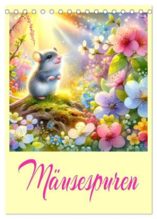Kalender/Terminbuch Mäusespuren (Tischkalender 2027 DIN A5 hoch), CALVENDO Monatskalender Calvendo