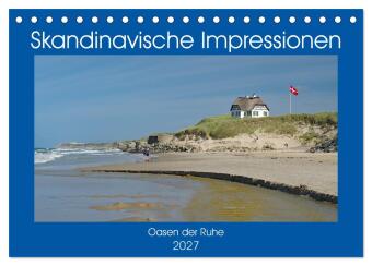 Kalendár/Diár Skandinavische Impressionen - Oasen der Ruhe (Tischkalender 2027 DIN A5 quer), CALVENDO Monatskalender Calvendo