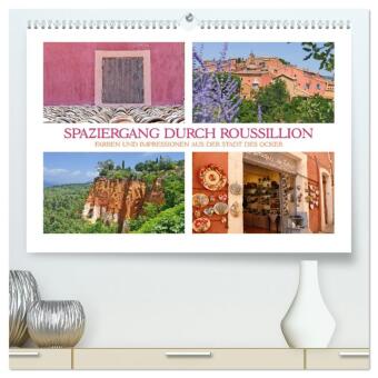 Naptár/Határidőnapló Spaziergang durch Roussillon (hochwertiger Premium Wandkalender 2027 DIN A2 quer), Kunstdruck in Hochglanz Calvendo