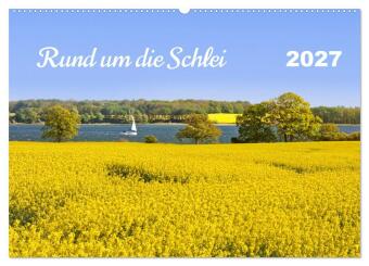 Kalendář/Diář Rund um die Schlei (Wandkalender 2027 DIN A2 quer), CALVENDO Monatskalender Calvendo