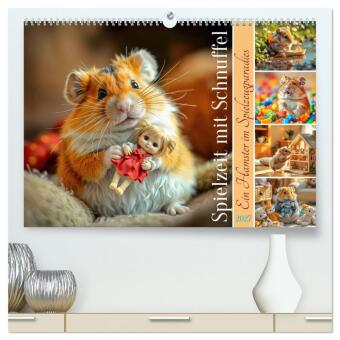 Kalender/agenda Spielzeit mit Schnuffel - Ein Hamster im Spielzeugparadies (hochwertiger Premium Wandkalender 2027 DIN A2 quer), Kunstdruck in Hochglanz Calvendo