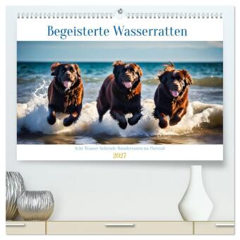 Kalender/agenda Begeisterte Wasserratten (hochwertiger Premium Wandkalender 2027 DIN A2 quer), Kunstdruck in Hochglanz Calvendo