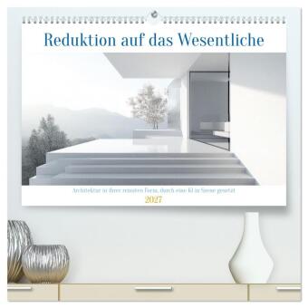 Calendario/Agenda Reduktion auf das Wesentliche (hochwertiger Premium Wandkalender 2027 DIN A2 quer), Kunstdruck in Hochglanz Calvendo
