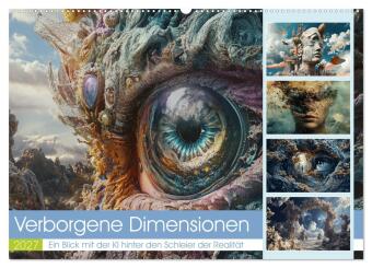 Naptár/Határidőnapló Verborgene Dimensionen (Wandkalender 2027 DIN A2 quer), CALVENDO Monatskalender Calvendo
