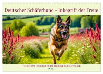 Kalender/Terminbuch Deutscher Schäferhund - Inbegriff der Treue (Wandkalender 2027 DIN A2 quer), CALVENDO Monatskalender Calvendo