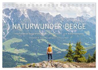 Kalendář/Diář Naturwunder Berge (Tischkalender 2027 DIN A5 quer), CALVENDO Monatskalender Calvendo