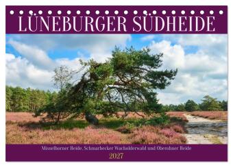 Kalender/agenda Lüneburger Südheide (Tischkalender 2027 DIN A5 quer), CALVENDO Monatskalender Calvendo