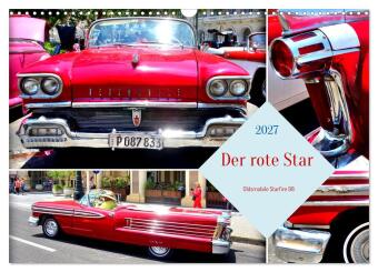 Kalendář/Diář Der rote Star. Oldsmobile Starfire 98 (Wandkalender 2027 DIN A3 quer), CALVENDO Monatskalender Calvendo