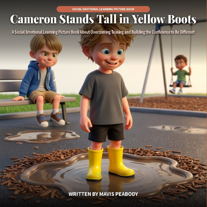 Libro Cameron Stands Tall in Yellow Boots Mavis Peabody
