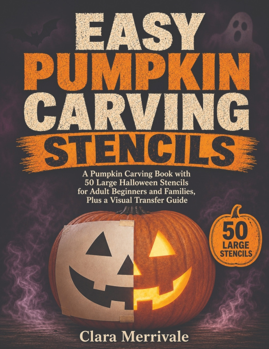 Könyv Easy Pumpkin Carving Stencils Clara Merrivale