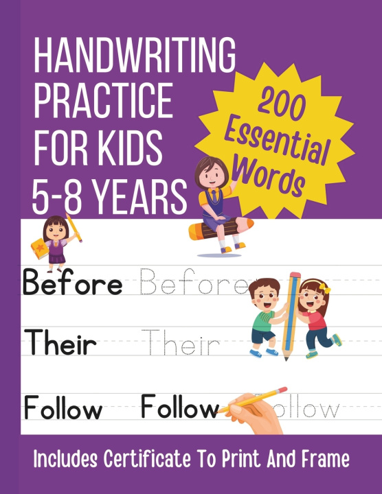Buch Handwriting Practice For Kids | 200 Essential Words | Reading And Writing Activities Thandie Press