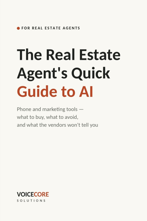 Książka The Real Estate Agent's Quick Guide to AI VoiceCore Solutions