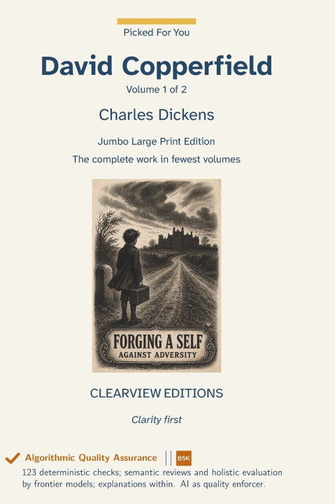 Knjiga David Copperfield - Volume 1 of 2 Charles Dickens