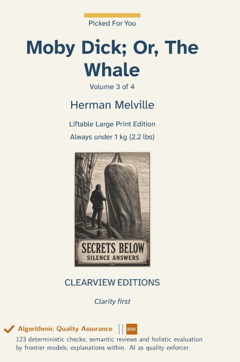 Kniha Moby Dick; Or, The Whale - Volume 3 of 4 Herman Melville