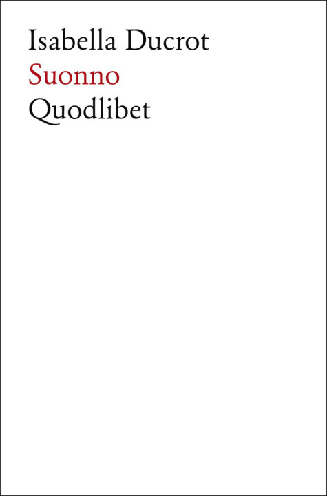 Book Suonno Isabella Ducrot