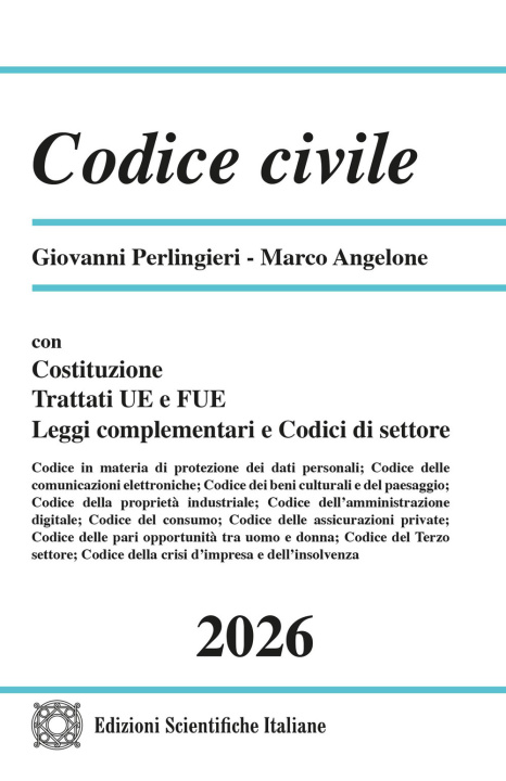 Libro Codice civile 2026 Giovanni Perlingieri