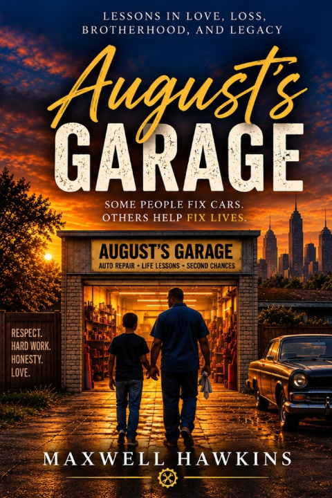 Kniha August's Garage Maxwell Hawkins