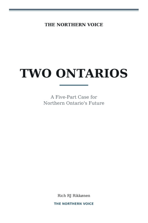 Libro Two Ontarios Rich RJ Rikkønen