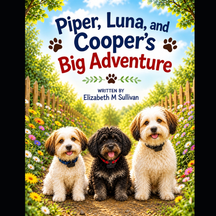 Książka PIPER, LUNA, AND COOPER'S BIG ADVENTURE ELIZABETH M SULLIVAN