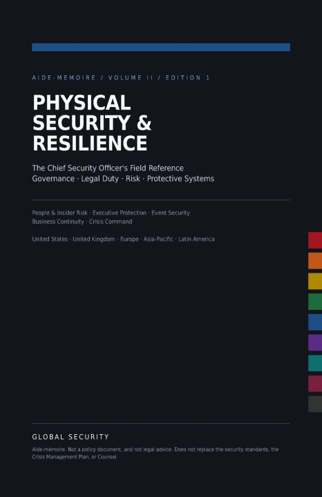 Kniha PHYSICAL SECURITY & RESILIENCE William Hawkins