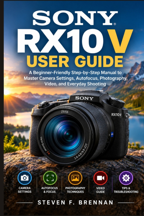 Livro SONY RX10 V USER GUIDE Steven F. Brennan