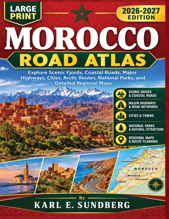 Kniha MOROCCO ROAD ATLAS MAP Karl E. Sundberg