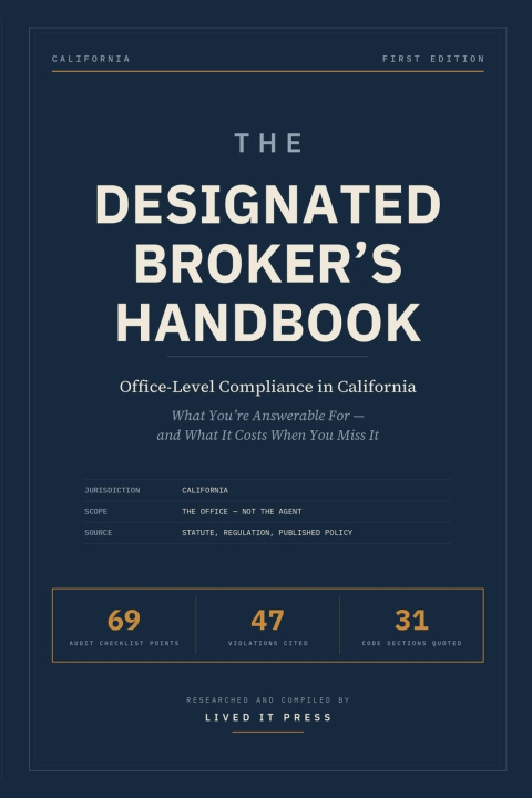 Kniha The Designated Broker's Handbook Lived It Press