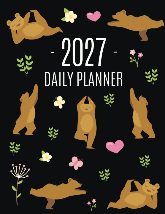 Boek Yoga Bear Planner 2027 Happy Oak Tree Press