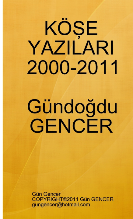Książka KÖŞE YAZILARI Gün Gencer