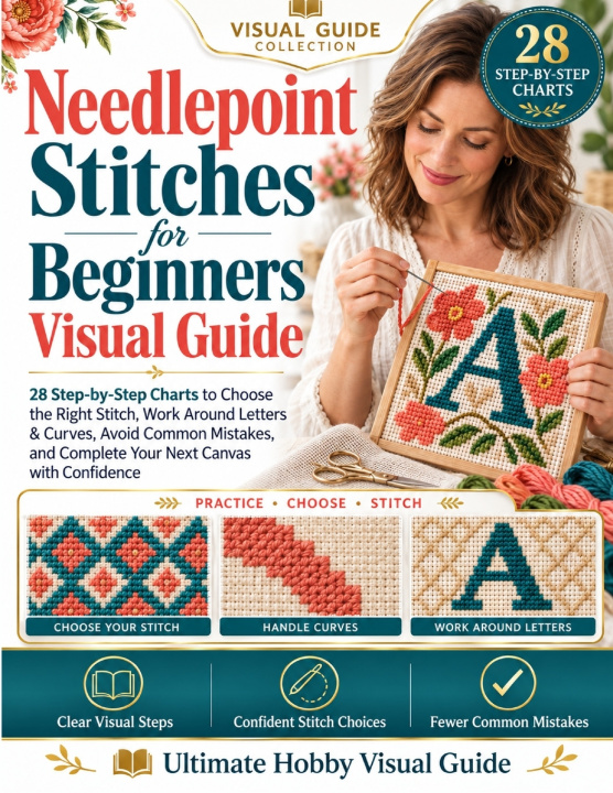 Kniha Needlepoint Stitches for Beginners Visual Guide Ultimate Hobby Visual
