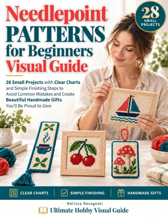 Buch Needlepoint Patterns for Beginners Visual Guide Ultimate Hobby Visual