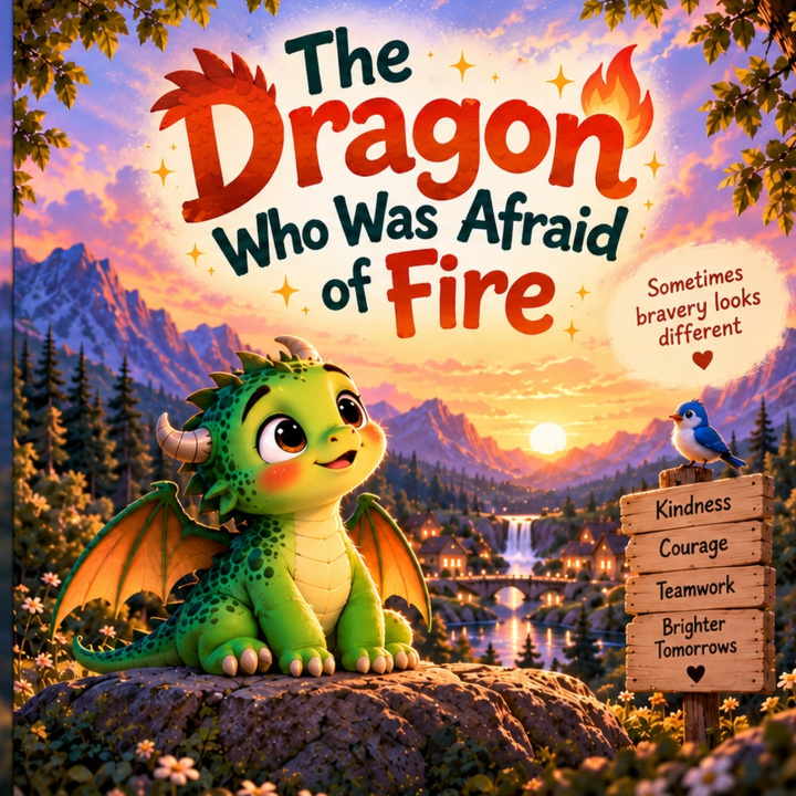 Livro The Little Dragon who was Afraid of Fire Shallala Zam Zam