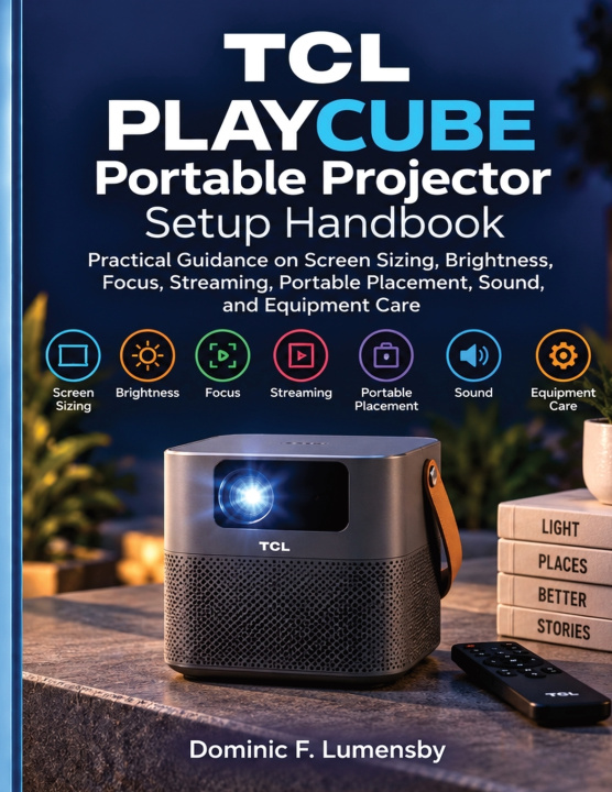 Libro TCL PLAYCUBE Portable Projector Setup Handbook Dominic F. Lumensby