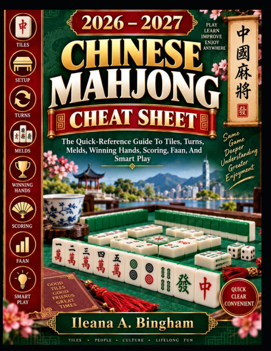 Kniha 2026 - 2027 CHINESE MAHJONG CHEAT SHEET Ileana A. Bingham