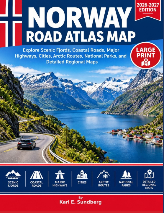 Książka NORWAY ROAD ATLAS MAP Karl E. Sundberg
