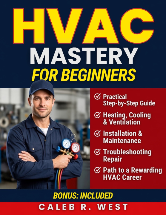 Książka HVAC Mastery for Beginners Caleb R. West