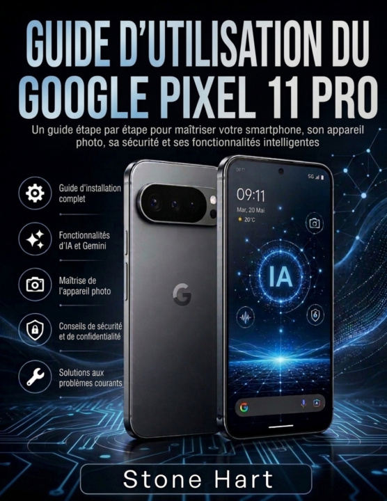Kniha GUIDE D'UTILISATION DU GOOGLE PIXEL 11 PRO Stone Hart