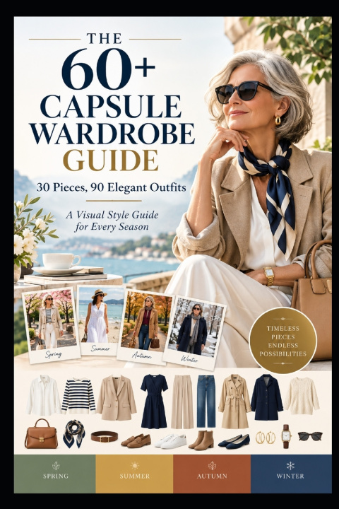 Buch The 60+ Capsule Wardrobe Guide huseyin oguz