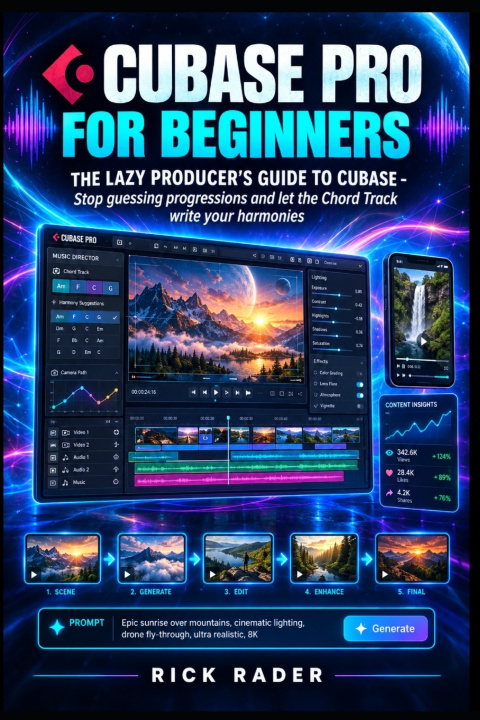 Kniha Cubase Pro For Beginners Rick Rader