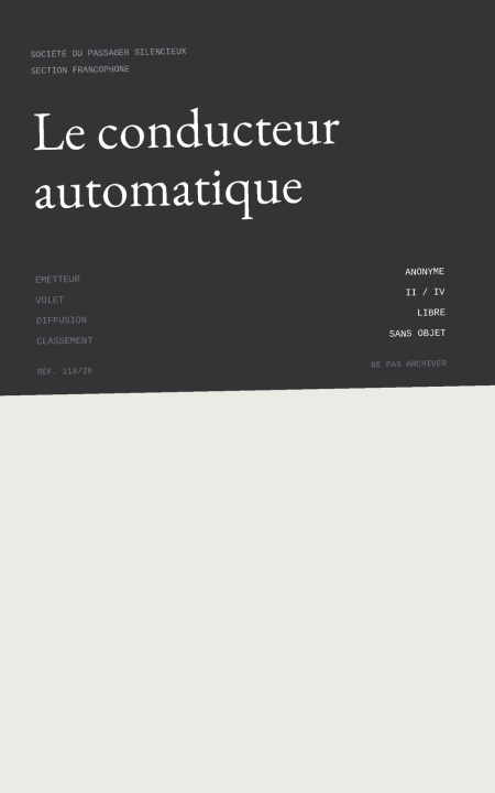 Book Le conducteur automatique 