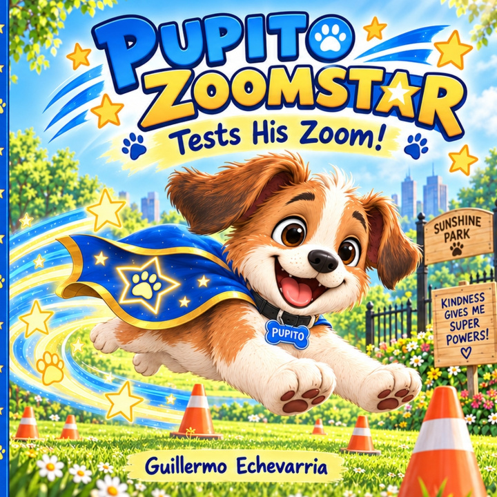 Knjiga PUPITO ZOOMSTAR tests his zoom Guillermo Echevarria
