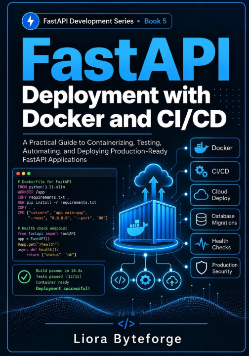 Βιβλίο FastAPI Deployment with Docker and CI/CD Liora Byteforge