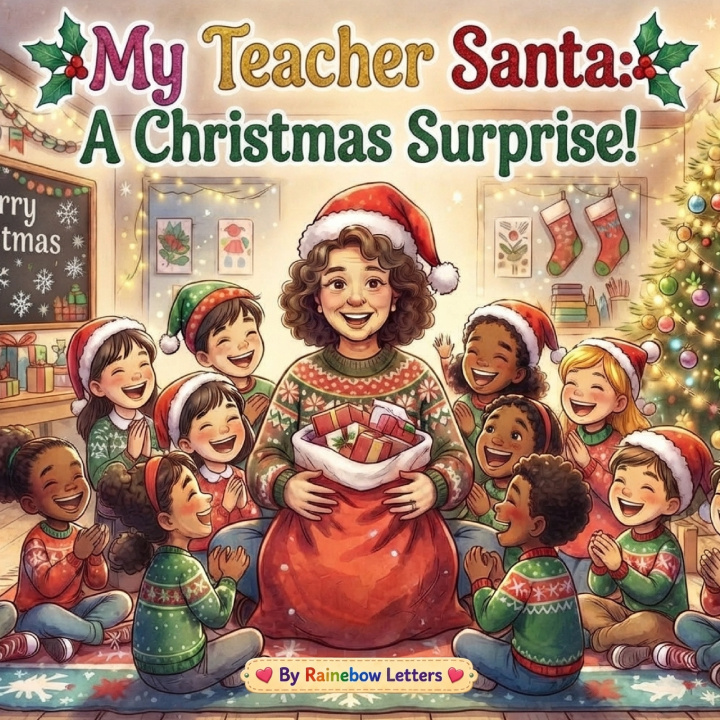 Knjiga My Teacher Santa Rainebow Letter