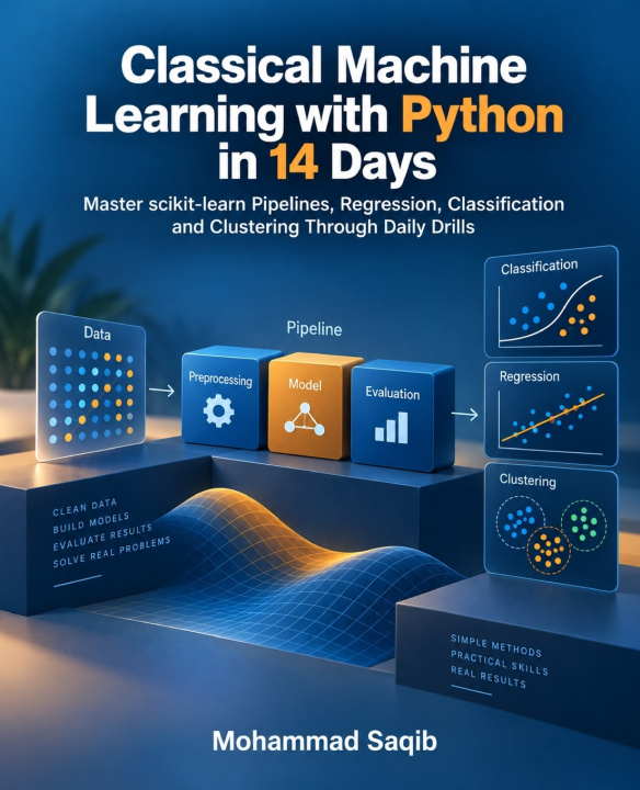 Książka Classical Machine Learning with Python in 14 Days Mohammad Saqib